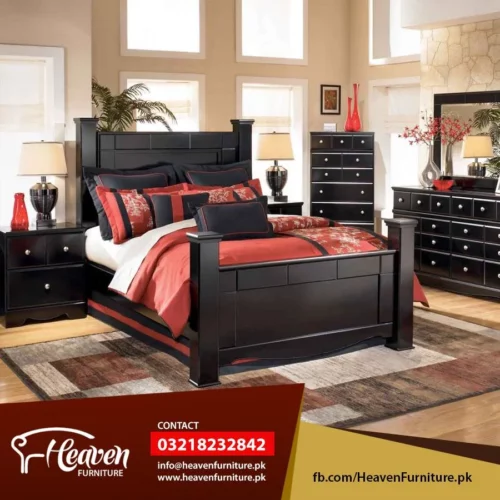 bedroom design 045 | Heaven Furniture.pk